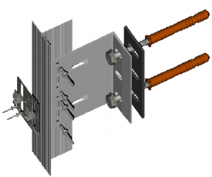 Алюминиевая подсистема навесных вентилируемых фасадов для облицовки керамогранитом с видимым креплением   Doksal DVF 11