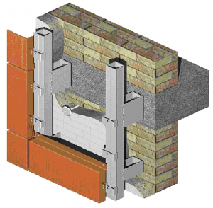 Алюминиевая подсистема навесных вентилируемых фасадов для облицовки алюминиевыми композитными панелями со скрытым креплением   Doksal DVF 21